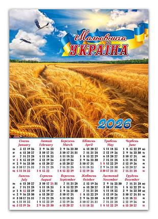 Календарь-плакат красочная украина на 2026 год внимательно читайте условия пересылки!