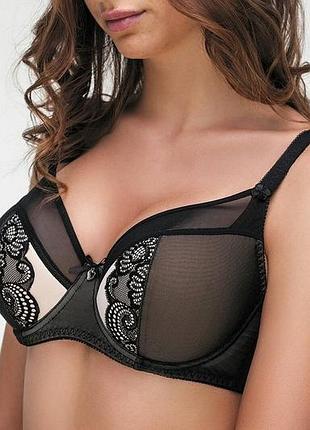 Бюстгалтер с кружевом и сеточкой