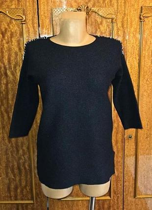 💝1+1=3 базовый черный женский свитер dorothy perkins, размер 46 - 48