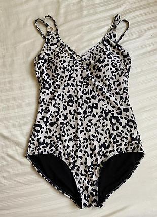 Суцільний леопардовий купальник