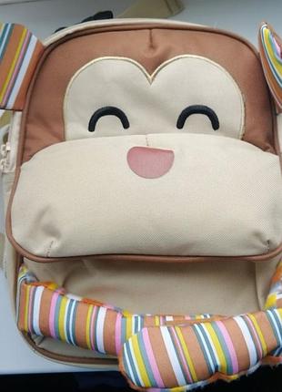 Рюкзачок детский прикольный на 3,4,5 лет, обезьянка, песик, рюкзак для мальчика