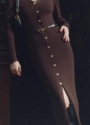 Платье платье платье трикотажное в рубчик