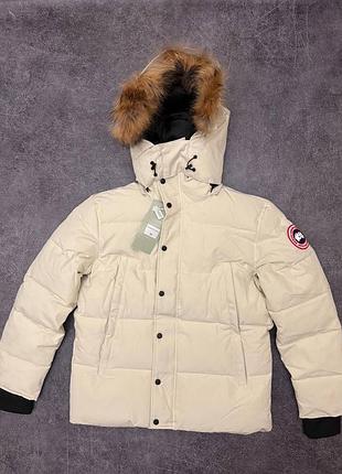 Пуховик canada goose білий