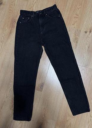 Джинсы женские черные mom regular sinsay, размер s