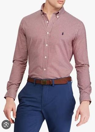 Котонова сорочка чоловіча polo ralph lauren slim fit
