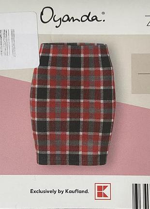 Стильна спідниця в клітинку (m / 40–42
