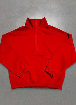 Олимпийка женская, красная, 3-х нить на флисе, опт