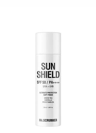 Солнцезащитный крем для лица sun shield spf 50 mr.scrubber