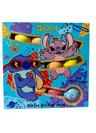 Набор шипучих бомбочек для ванны disney stitch 12 шт