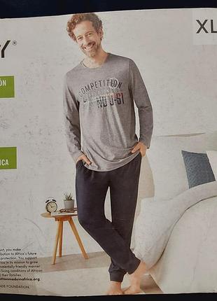 Пижама мужская размер 56-58 livergy штаны хлопок