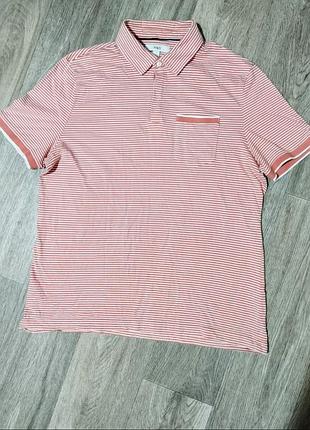 Футболка поло чоловіча m&amp;s у смужку розмір l