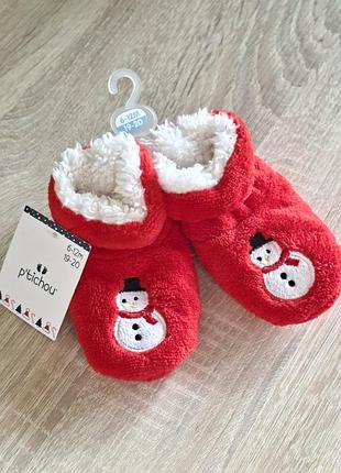 Пинетки снеговик