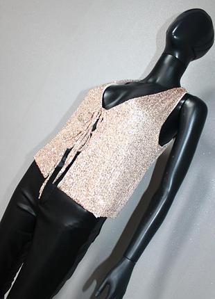 Блуза с паэтками river island