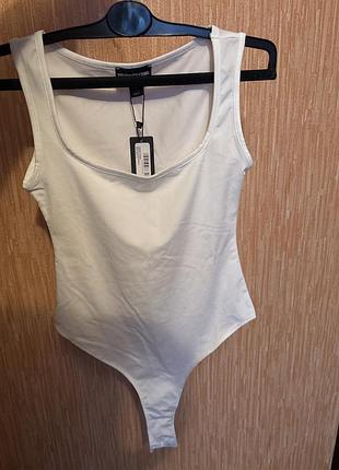 Боді майка білого кольору,розмір 10 (s-m)