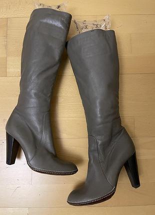 Жіночі зимові шкіряні чоботи 38 розміру baldinini італія
