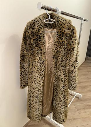 Леопардова еко шуба