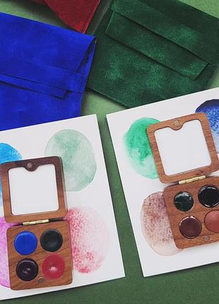 Мини наборы акварельных красок ручной работы