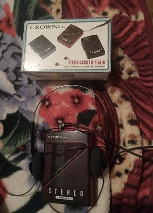 Аудіо плеєр касетний crown