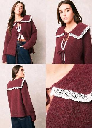 Кардиган на завязках в романтическом стиле