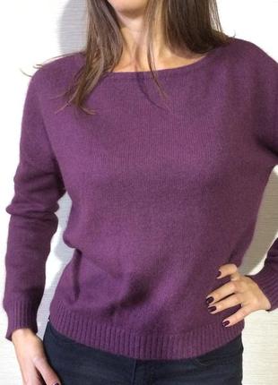 Шерстяной женский фиолетовый  свитер vila2 фото