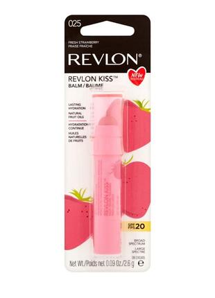 Бальзам для губ revlon kiss lip balm color 025 fresh strawberry 2,6гр (309971879203
