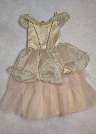 Платье принцессы бель на 5-6 лет