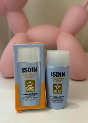 Водостійкий сонцезахисний крем з spf40 isdin fusion water magic spf40