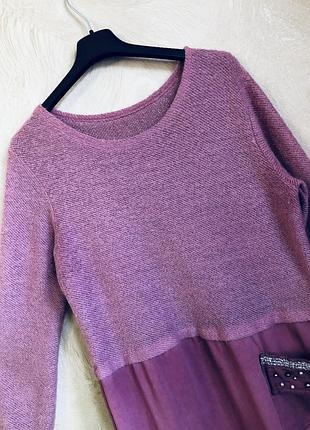 Туніка плаття тепле вовна мохер великого розміру