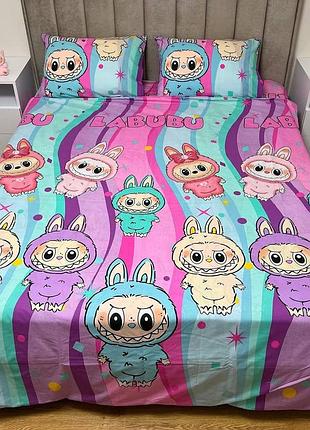 Постельное белье из лабуба, комплект постельного белья из бязи лабуба, детский набор белья лабуба бязь