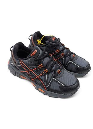 Кросівки чоловічі asics термо gel kahana 8 сірі з помаранчевим gore-tex