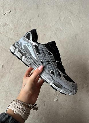 Кросівки жіночі / чоловічі чорні сірі графітові замшеві з шкіри осінні весняні літні