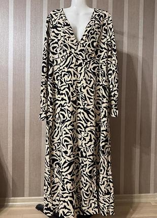 🥰 нова! довга сукня в абстрактний принт new look 16