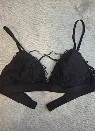 Мягкий кружевной бюстгальтер h&amp;m размер s