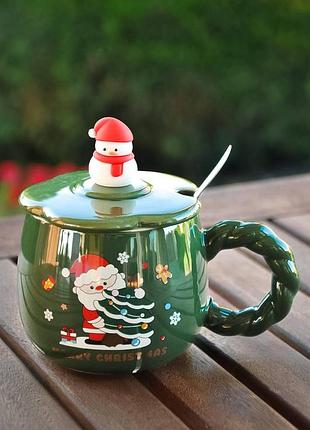 Керамическая чашка "счастливого рождества", 350 мл