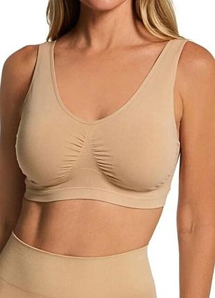 Calida мягкий бюстгальтер треугольники вкладыши спортивный топ бюст marks&amp;spencer
