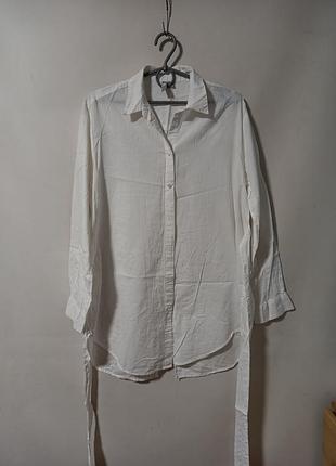 Рубашка-туника с поясом размер 8/36