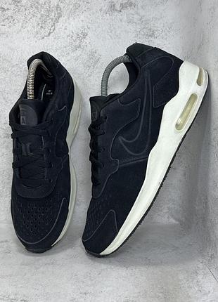 Чоловічі чорні замшеві кросівки nike air max guile prem