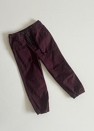 Штани джогери для хлопчика бардові