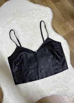 Жіночий топ еко шкіра 🖤