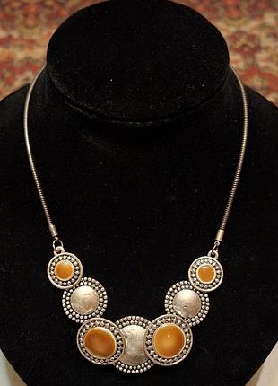 Винтажное колье в этническом стиле. нимечковина!