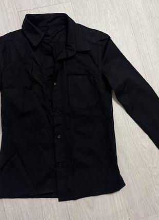 Чорна рубашка/сорочка xs/s
