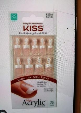 Накладні нігті френч kiss acrylic