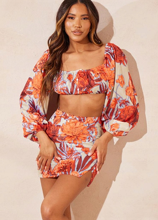 Топ із пишним рукавом plt