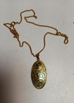 Кольє емаль вінтаж sea gems