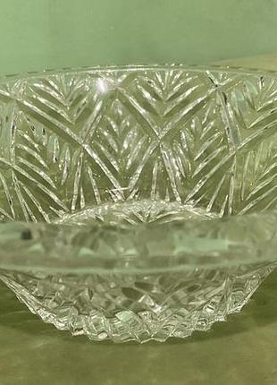 Миска кришталева салатник на 800 мл  радянська ссср