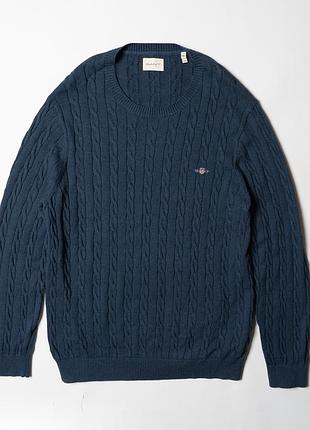 Gant cotton cable knit crew neck sweater  [kmh016542]