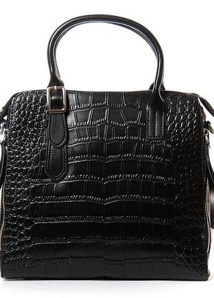 Podium сумка женская классическая кожа alex rai 1543 black