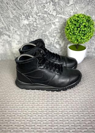 Nike hoodland leather ботинки 40 размер кожаные черные оригинал