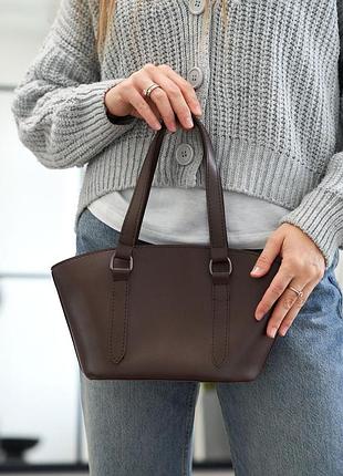 Женская сумочка «кора» шоколадная