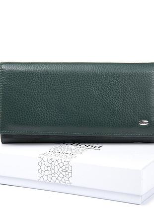 Podium кошелек classic женский кожа dr. bond w501 green